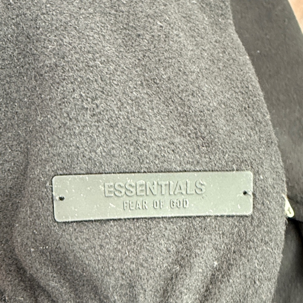 Fear of God Essentials brushed yarn ho black hoodie - Picture 8 of 9